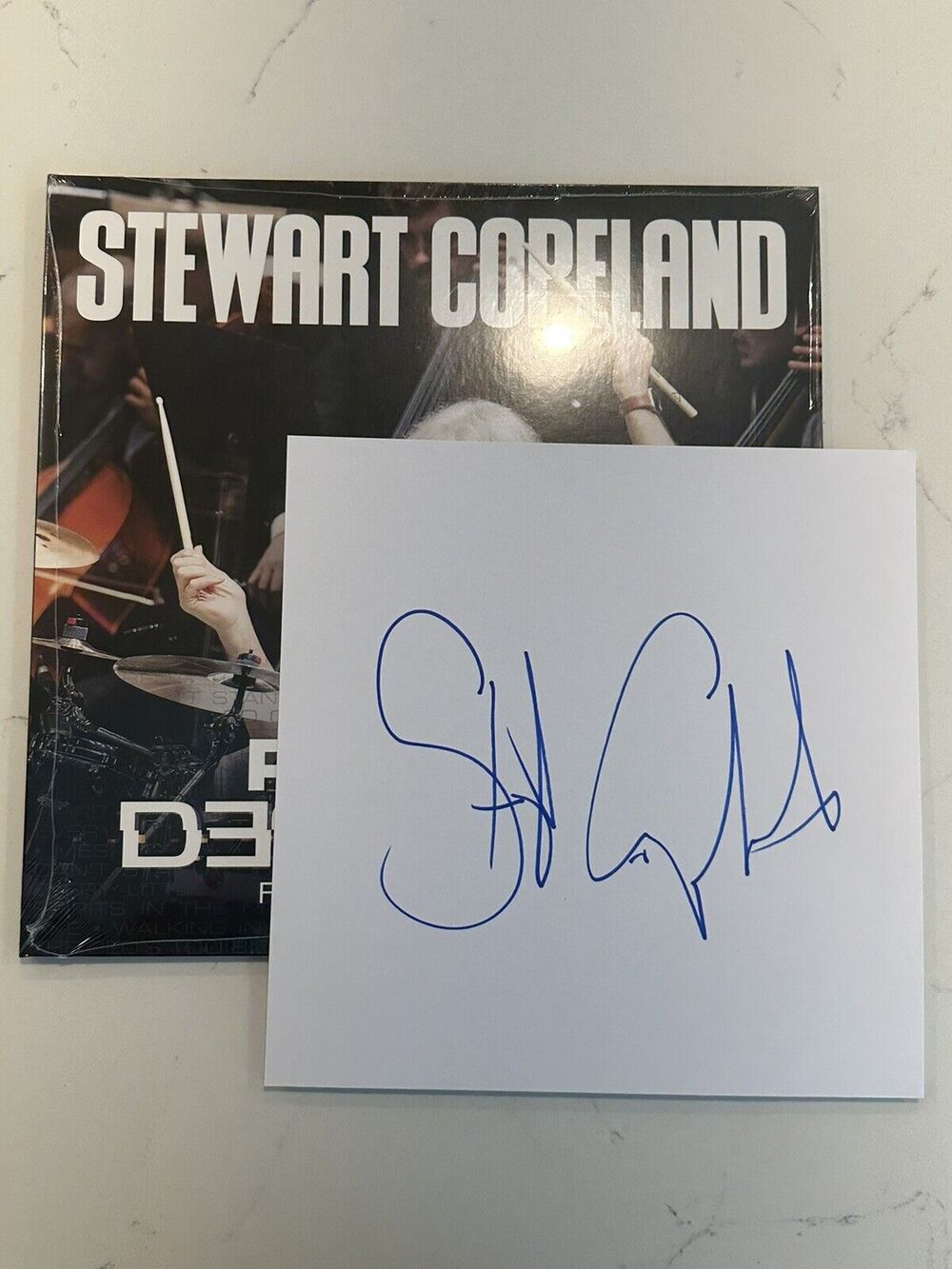 Stewart Copeland SIGNED-Police Deranged For Orchestra Vinyl Autographed